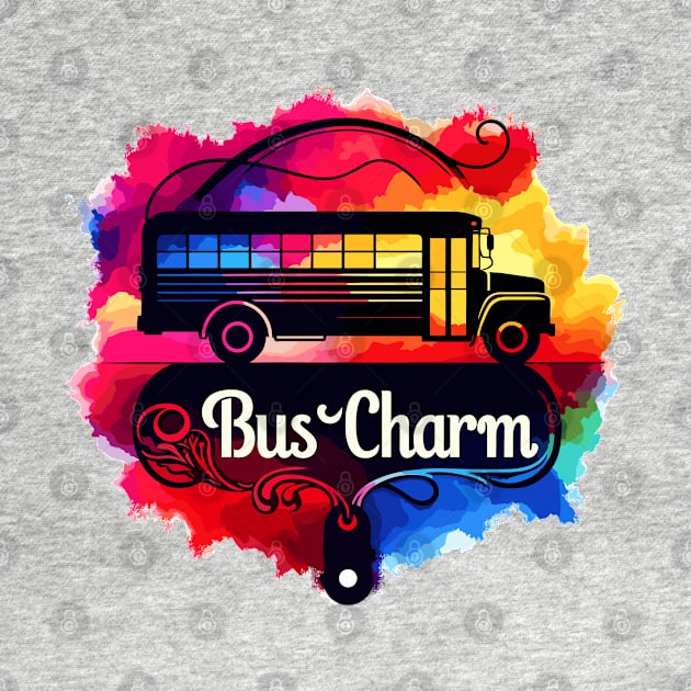 School Bus Charm by Vehicles-Art